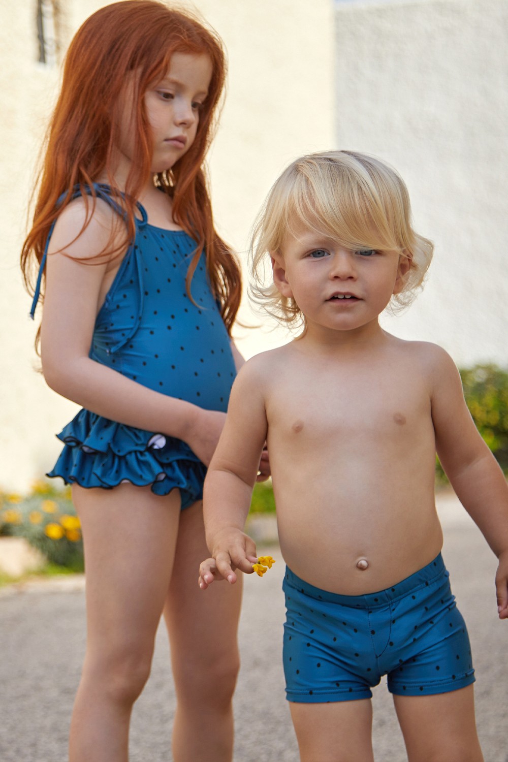 Teal Blue Santorini Baby Dancer Swimsuit