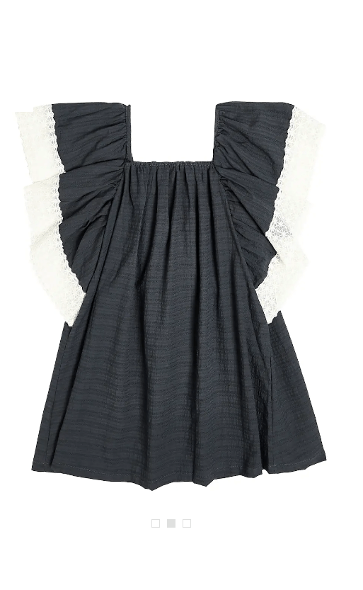 Grey Lace Baby Dress