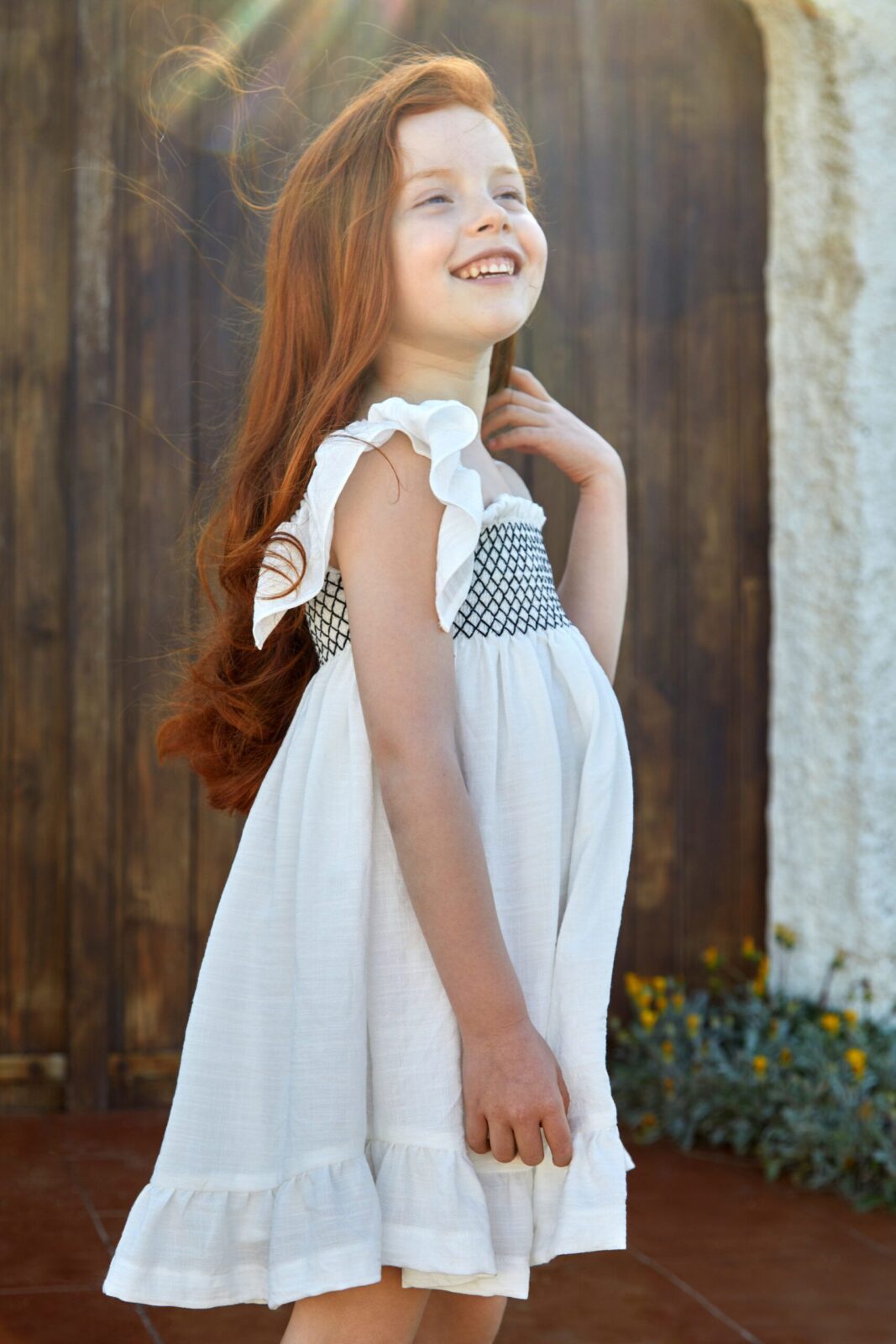 White Smocked Dress