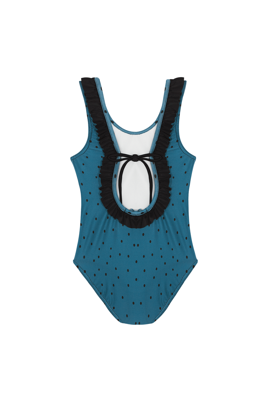 Teal Blue Dots Santorini Baby Eight Swimsuit