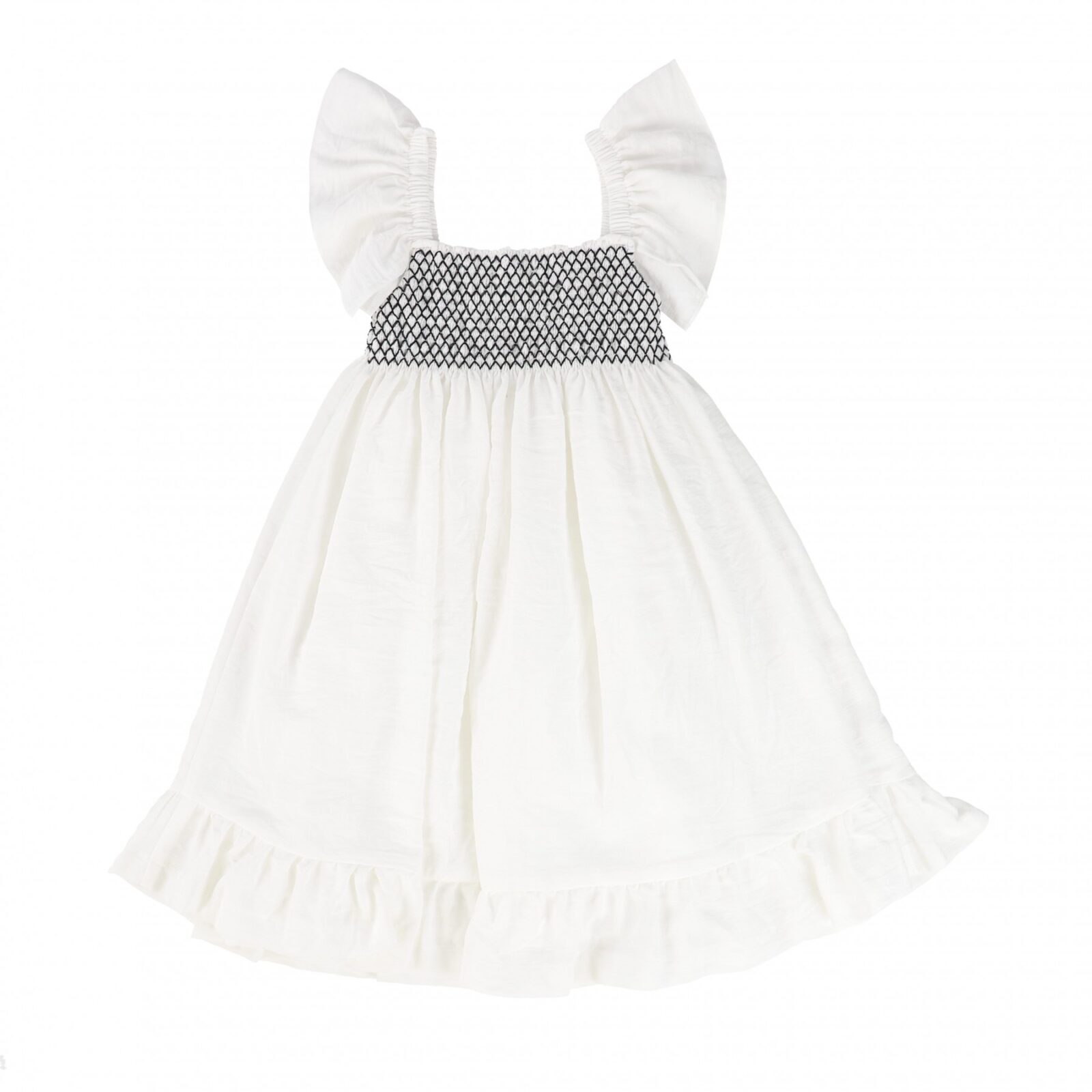 White Smocked Baby Dress