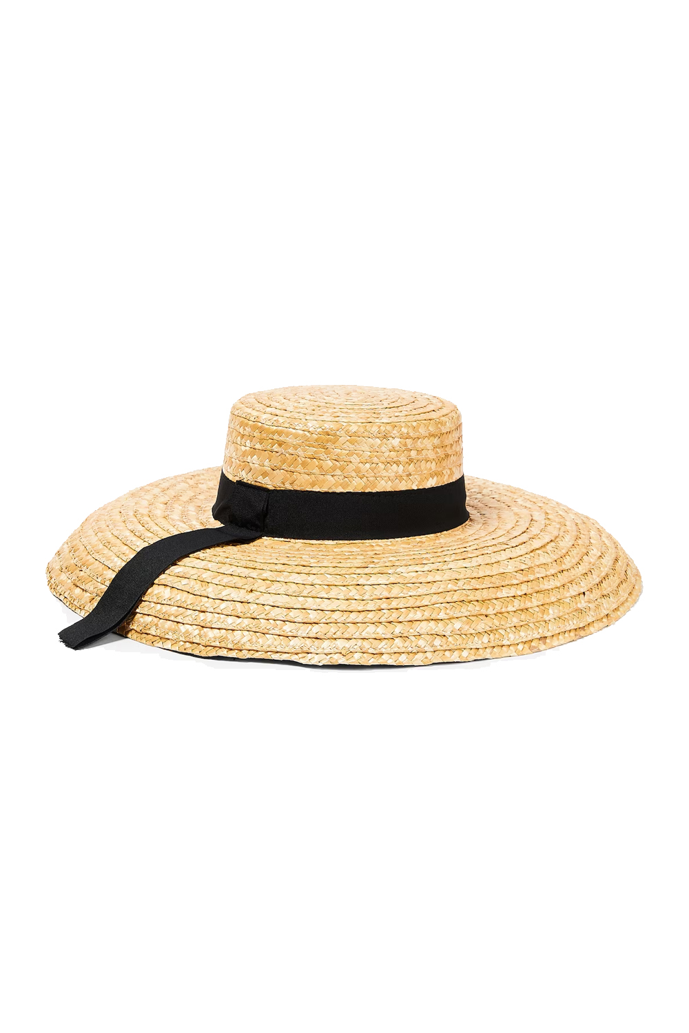 Black Straw Sun Hat for Women