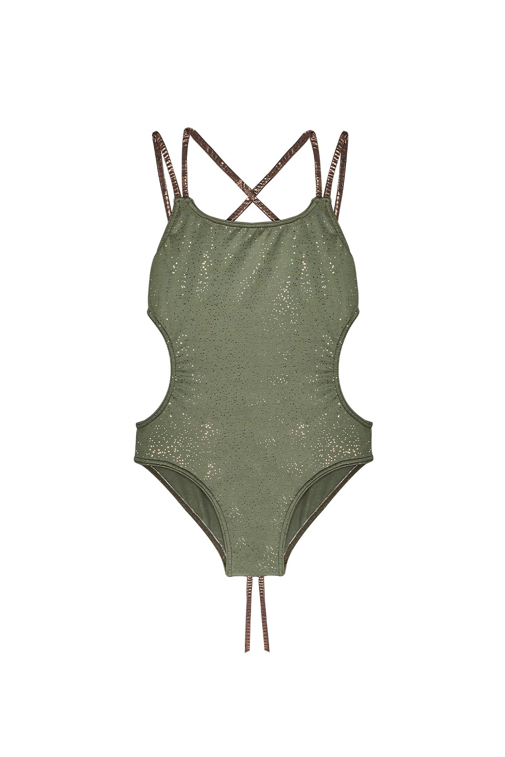 Green Creta Ribbon Swimsuit