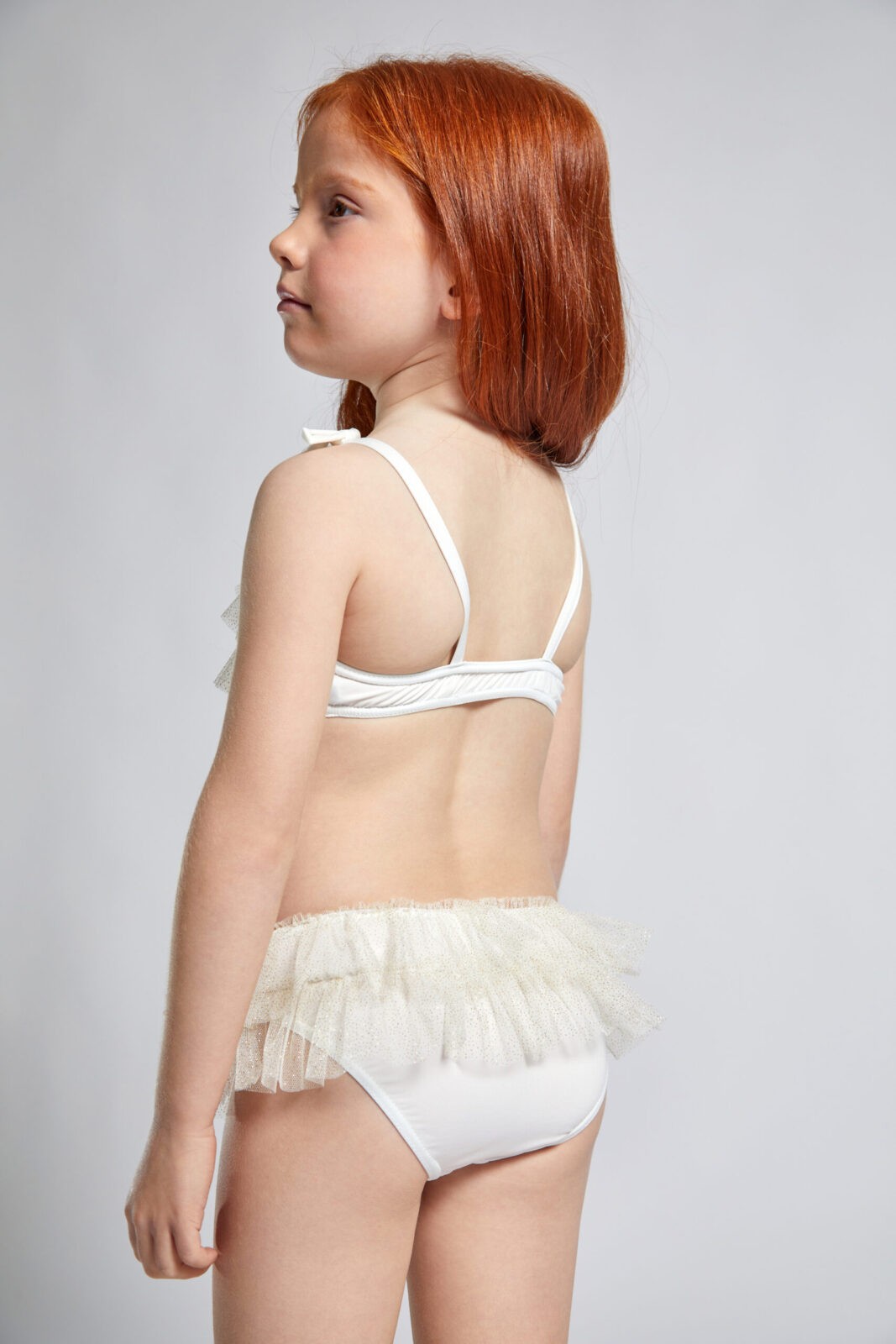 White, Comte Baby Girl Dancer Bikini