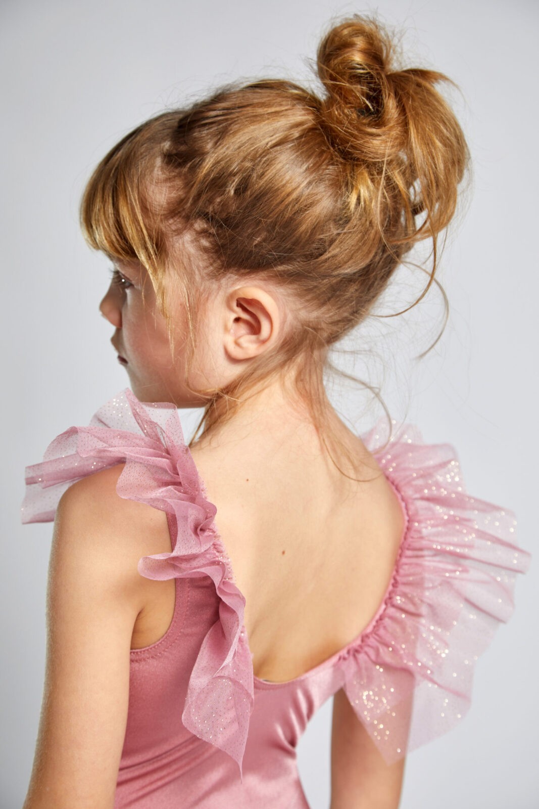 Pink Portinatx Wings Tulle Girl Swimsuit