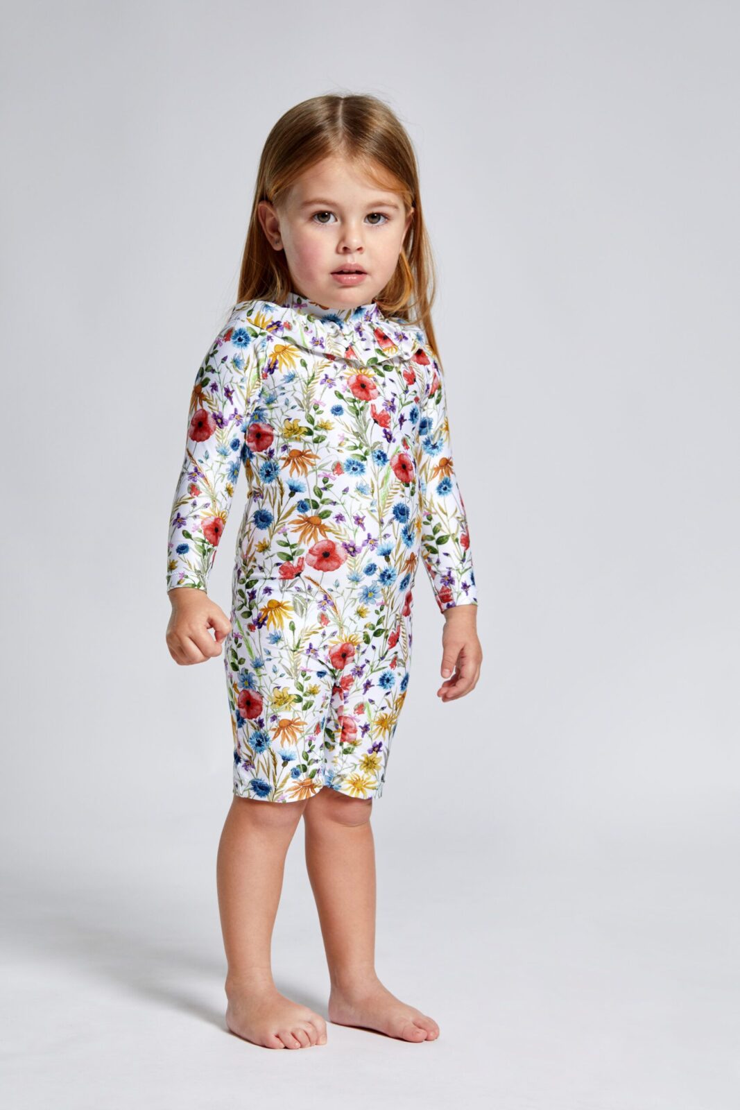 Multicolor Macarelleta Baby Girl Long Jumpsuit