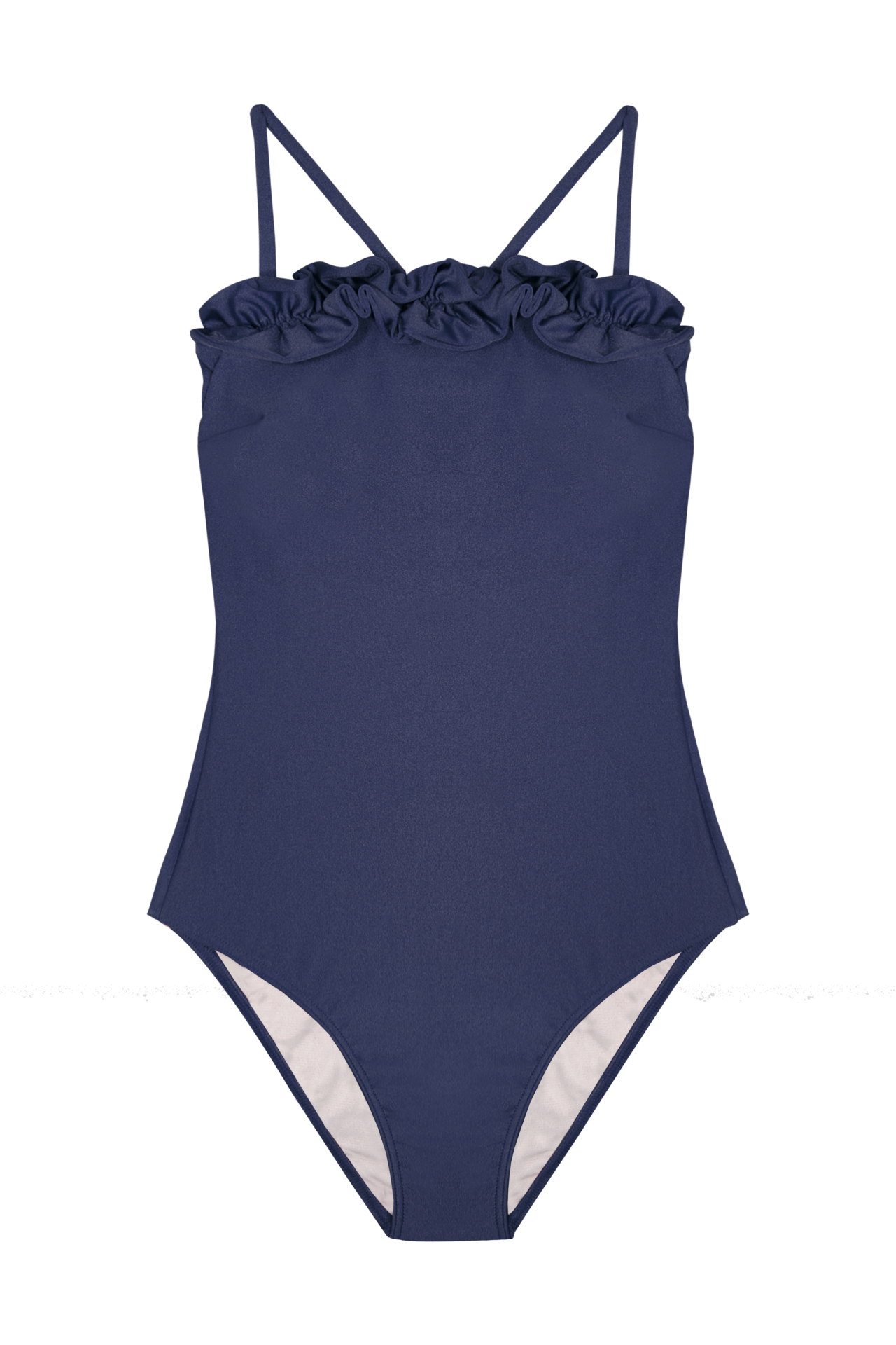 Blue Symi Ruffle Swimsuit