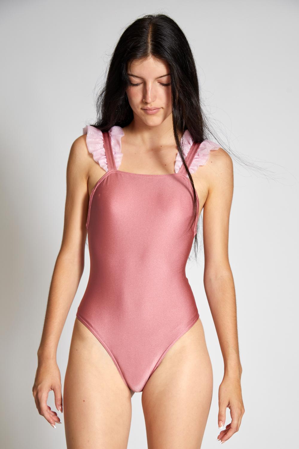 Larnaca Tulle Dusty Pink Swimsuit